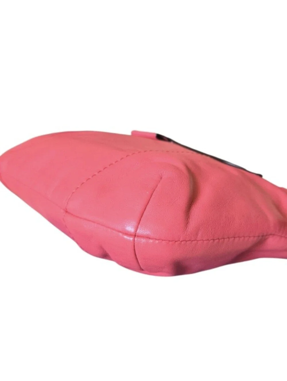 Coach Pink Daisy Spectator Coral Pink Leather Crossbody Bag EUC